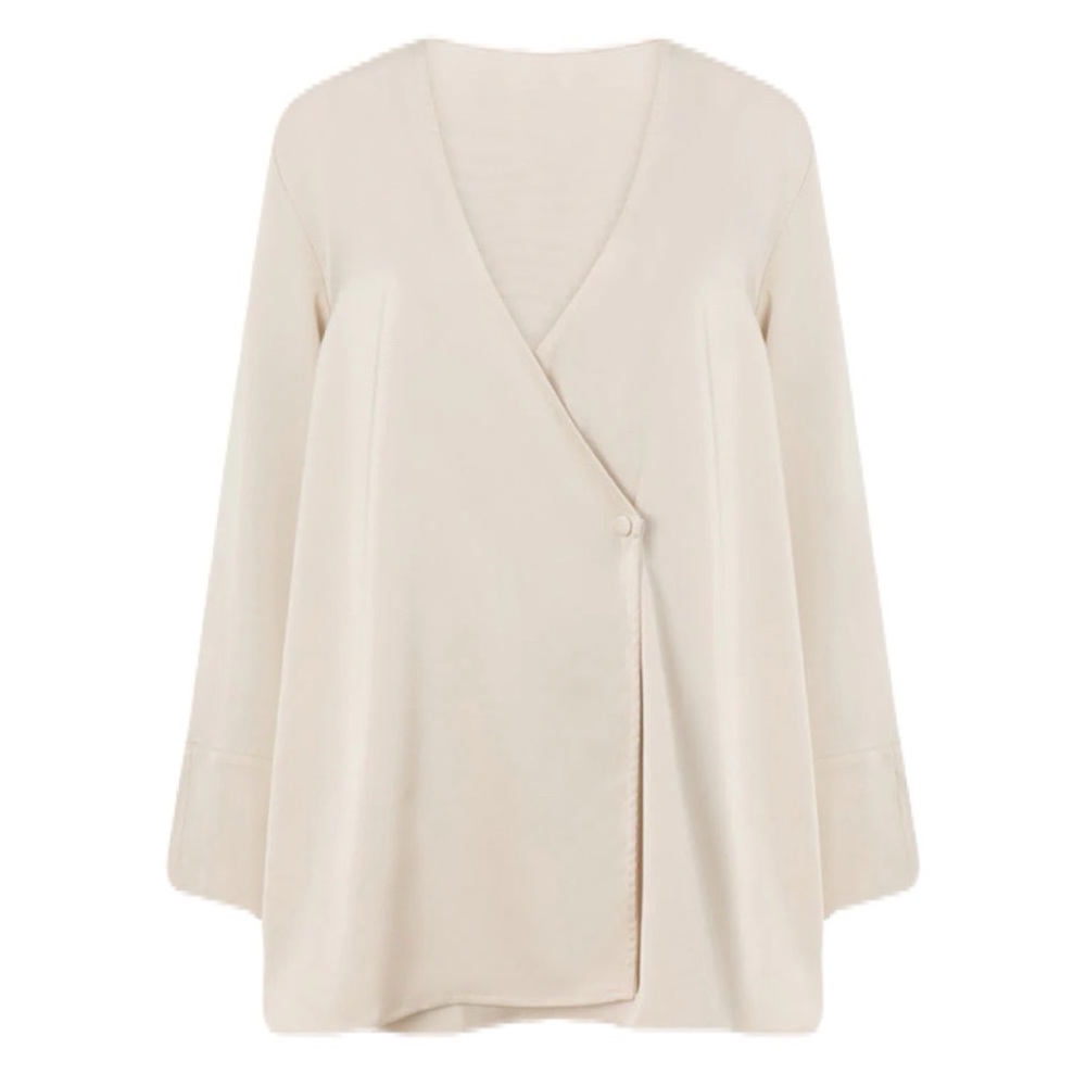 NWT Sabo Australia Women’s Size XXL Beige Asymm Playsuit Mini Dress Long Sleeve